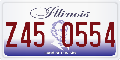 IL license plate Z450554