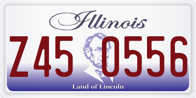 IL license plate Z450556