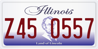IL license plate Z450557