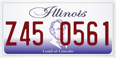 IL license plate Z450561