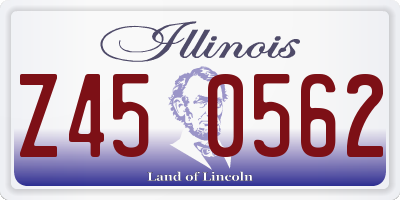 IL license plate Z450562