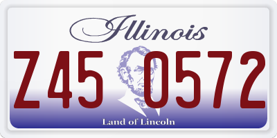 IL license plate Z450572