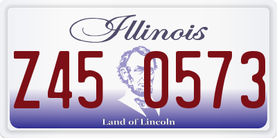 IL license plate Z450573