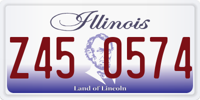 IL license plate Z450574