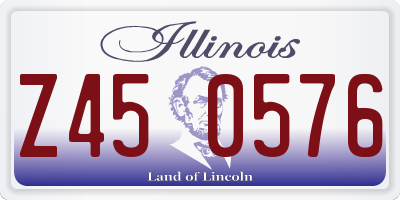 IL license plate Z450576