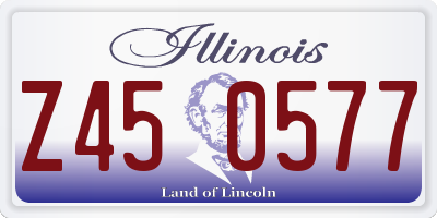 IL license plate Z450577