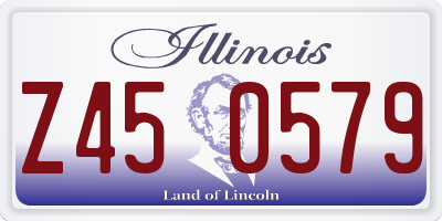 IL license plate Z450579