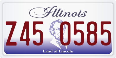 IL license plate Z450585