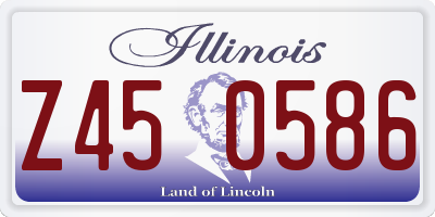 IL license plate Z450586