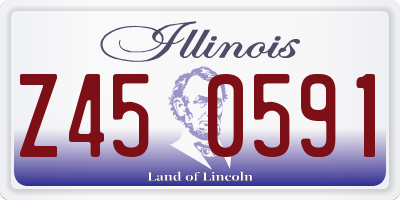 IL license plate Z450591