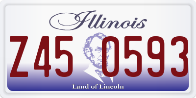 IL license plate Z450593