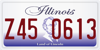 IL license plate Z450613