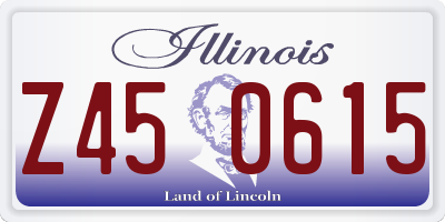 IL license plate Z450615