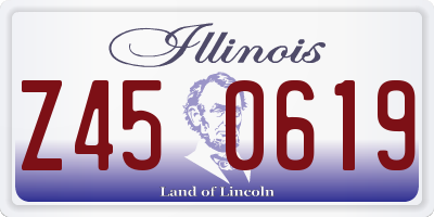 IL license plate Z450619