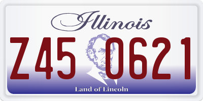IL license plate Z450621