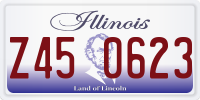 IL license plate Z450623