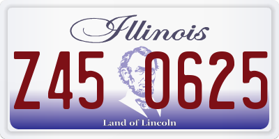 IL license plate Z450625