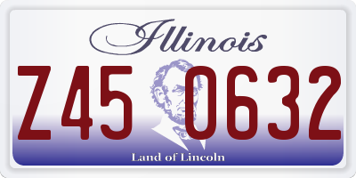 IL license plate Z450632
