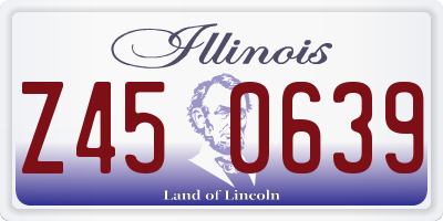 IL license plate Z450639