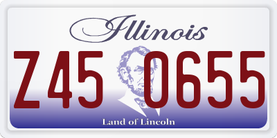 IL license plate Z450655