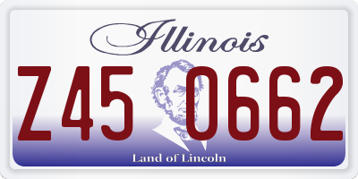 IL license plate Z450662