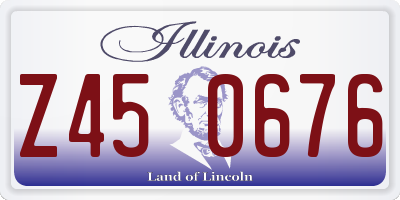 IL license plate Z450676