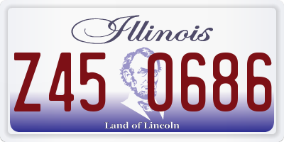 IL license plate Z450686
