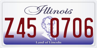 IL license plate Z450706