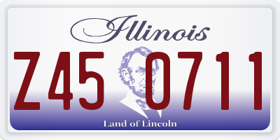 IL license plate Z450711