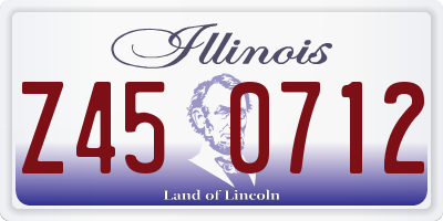 IL license plate Z450712