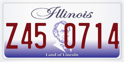 IL license plate Z450714