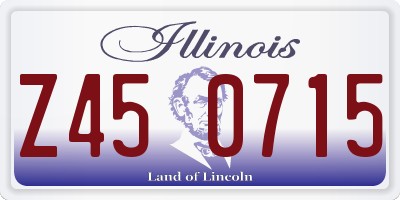 IL license plate Z450715