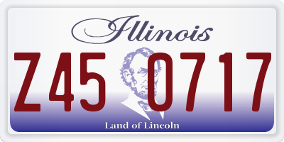 IL license plate Z450717