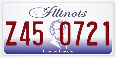 IL license plate Z450721
