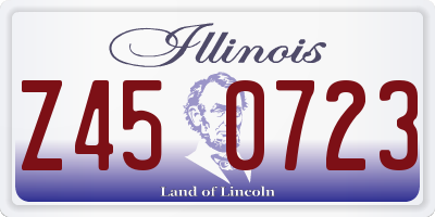 IL license plate Z450723