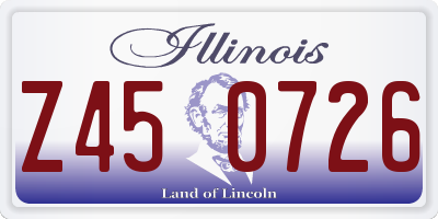 IL license plate Z450726