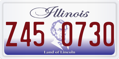 IL license plate Z450730