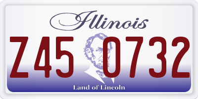 IL license plate Z450732