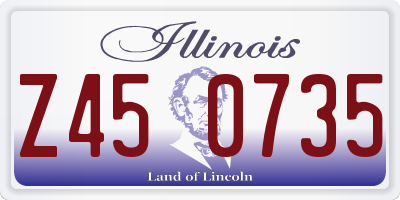 IL license plate Z450735