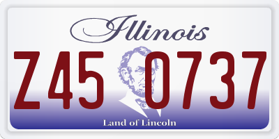IL license plate Z450737