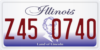 IL license plate Z450740