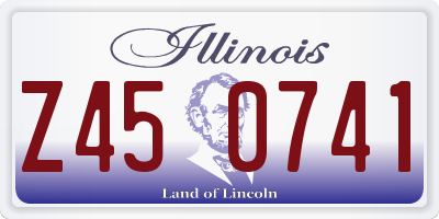 IL license plate Z450741
