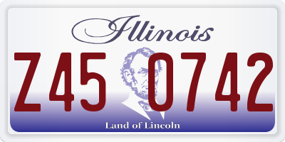 IL license plate Z450742