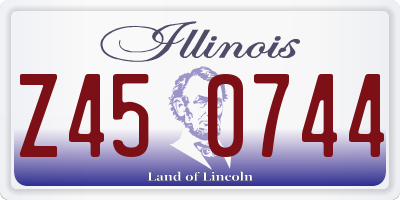 IL license plate Z450744