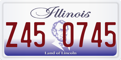 IL license plate Z450745