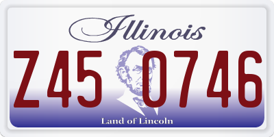 IL license plate Z450746