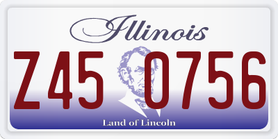 IL license plate Z450756