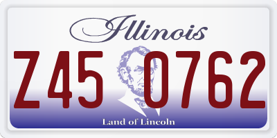 IL license plate Z450762