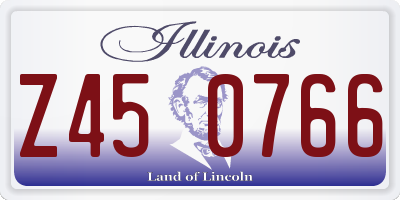 IL license plate Z450766