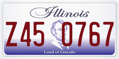 IL license plate Z450767